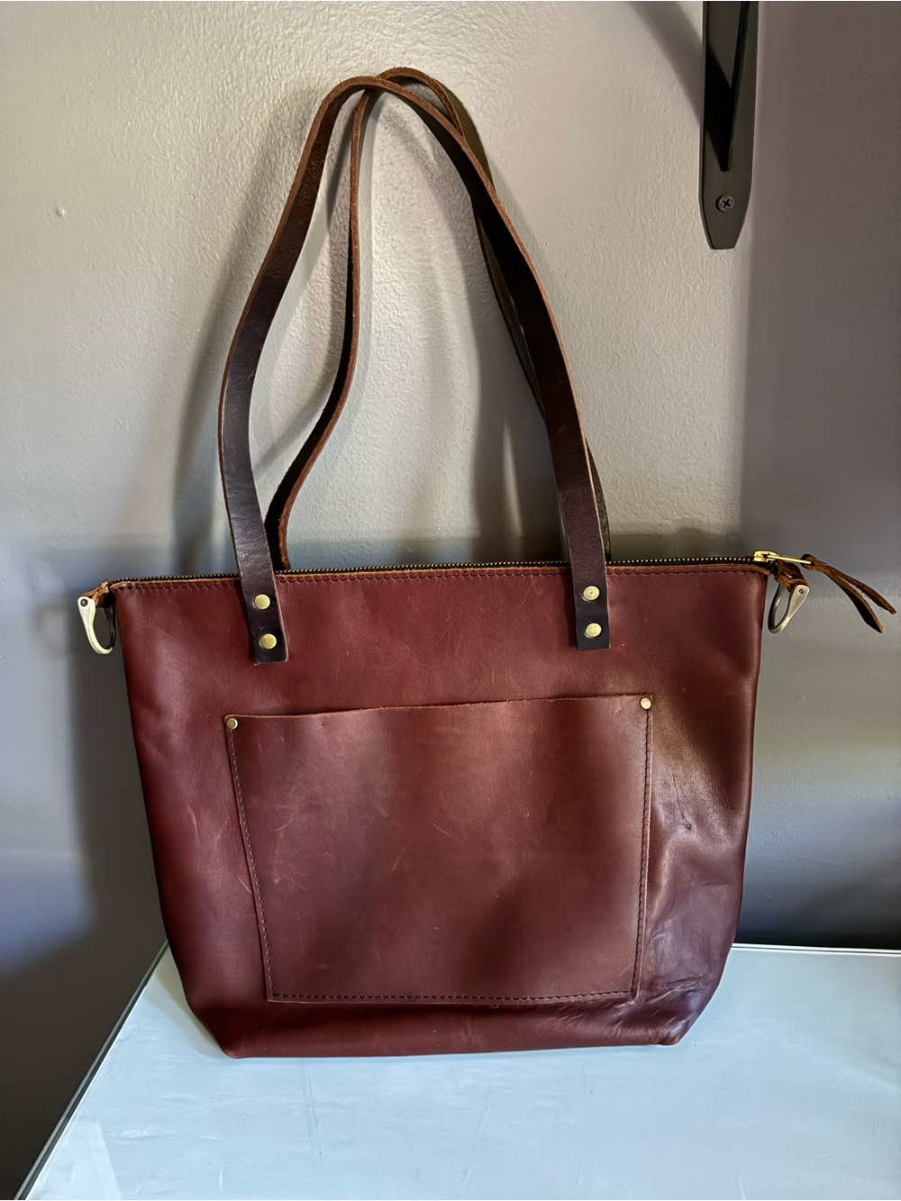 Portland Leather Goods Large Tote Bag Purse